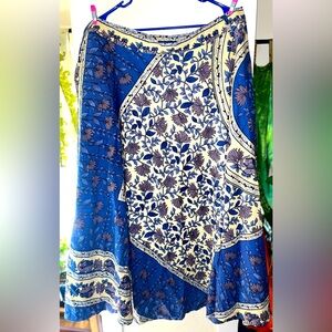 Elephant Print Festival Wrap Skirt